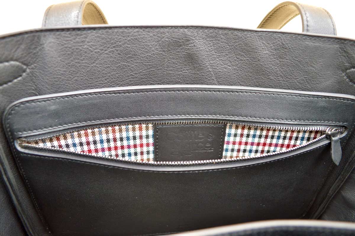 Sac Cabas Sabrina Noir - Atelier Come et Marcel 7